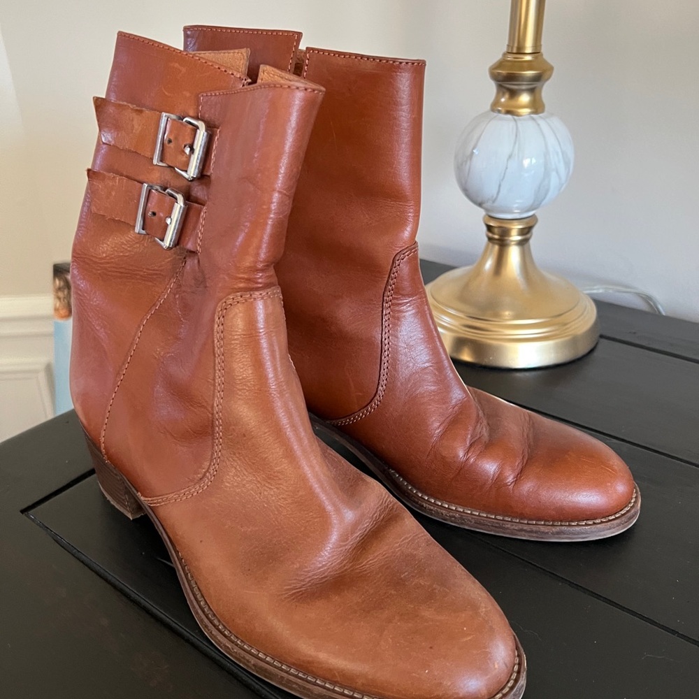 JCrew leather boots size 9 women’s